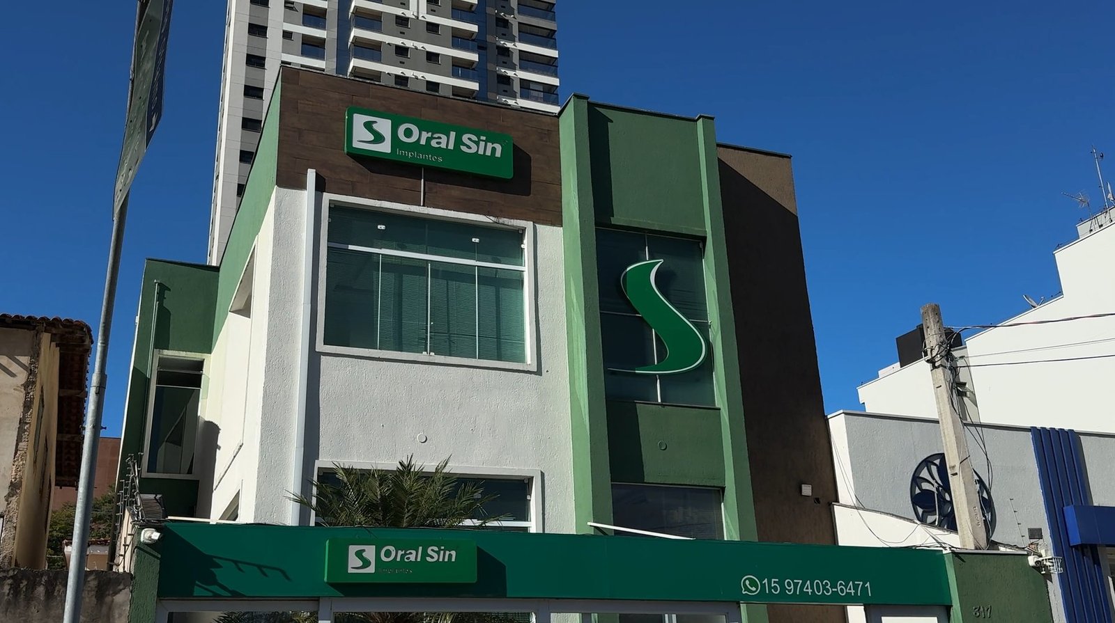 Fachada da Oral Sin Sorocaba no Jardim Faculdade